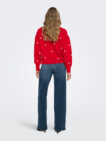 ONLY Sweatshirt 'ONLBROOKE' in Rot