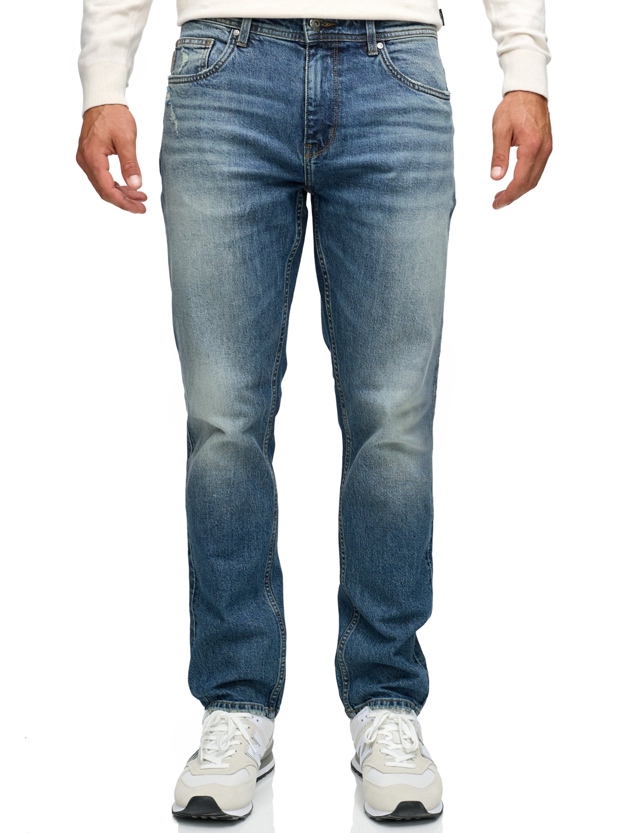 INDICODE JEANS Regular Jeans in Blue: front