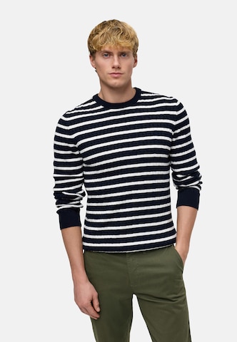 Kronstadt Pullover 'Cable' in Blau: Vorderseite