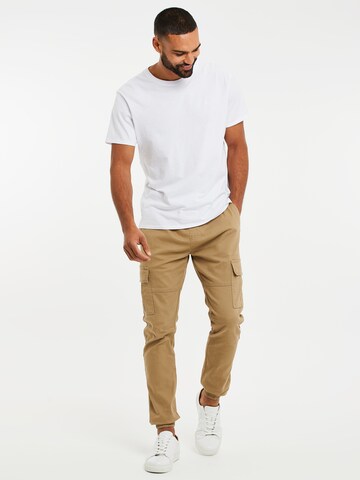 Threadbare Slim fit Cargo Pants 'Bloomfield' in Brown