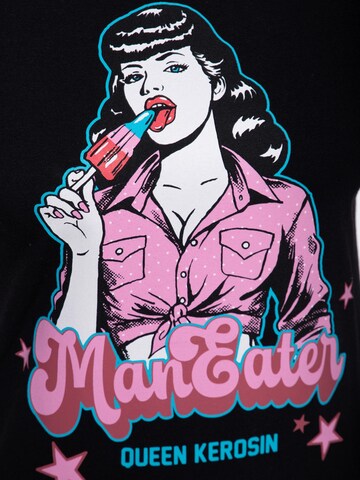 Queen Kerosin Shirt 'Man Eater' in Black