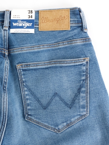 Coupe slim Jean 'SLIM' WRANGLER en bleu