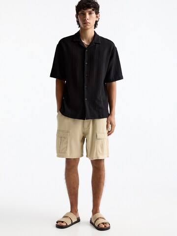 Pull&Bear Ohlapna forma Kargo hlače | rjava barva