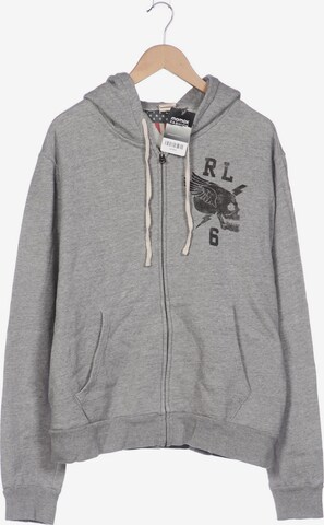 DENIM & SUPPLY Ralph Lauren Sweatshirt & Zip-Up Hoodie in XL in Grey: front