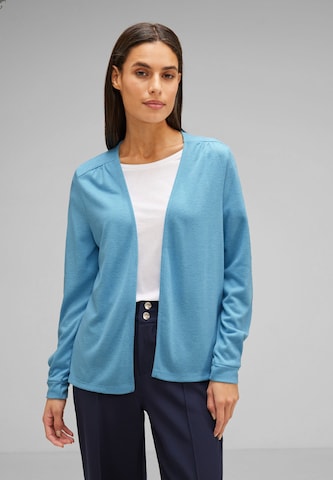 STREET ONE Knit Cardigan 'New Jacy' in Blue: front