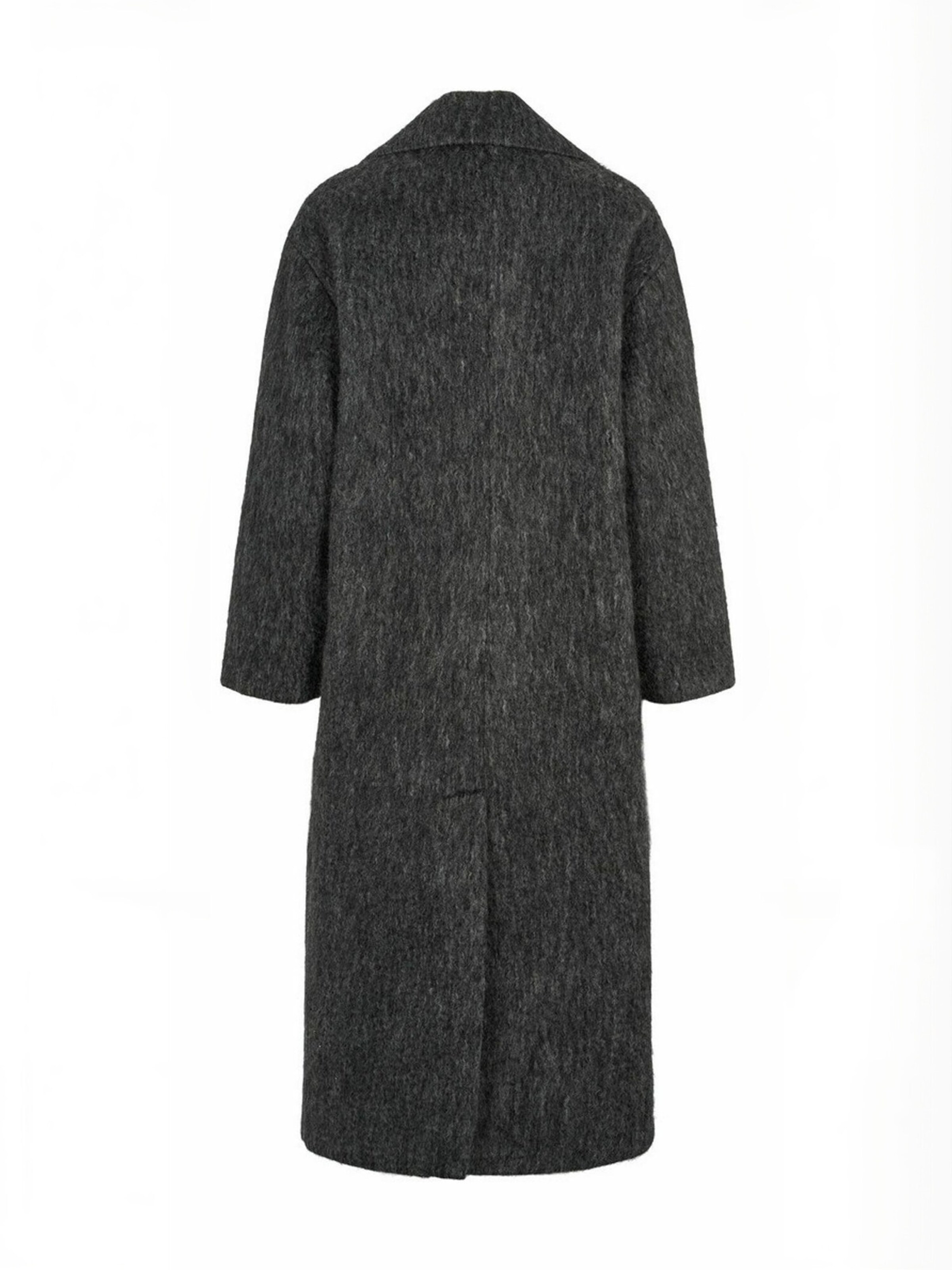 RUE de FEMME - Sobretudo de inverno ' Kanzina ' em cinzento: atrás