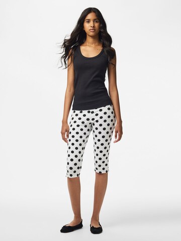 PIECES Slimfit Hose in Weiß