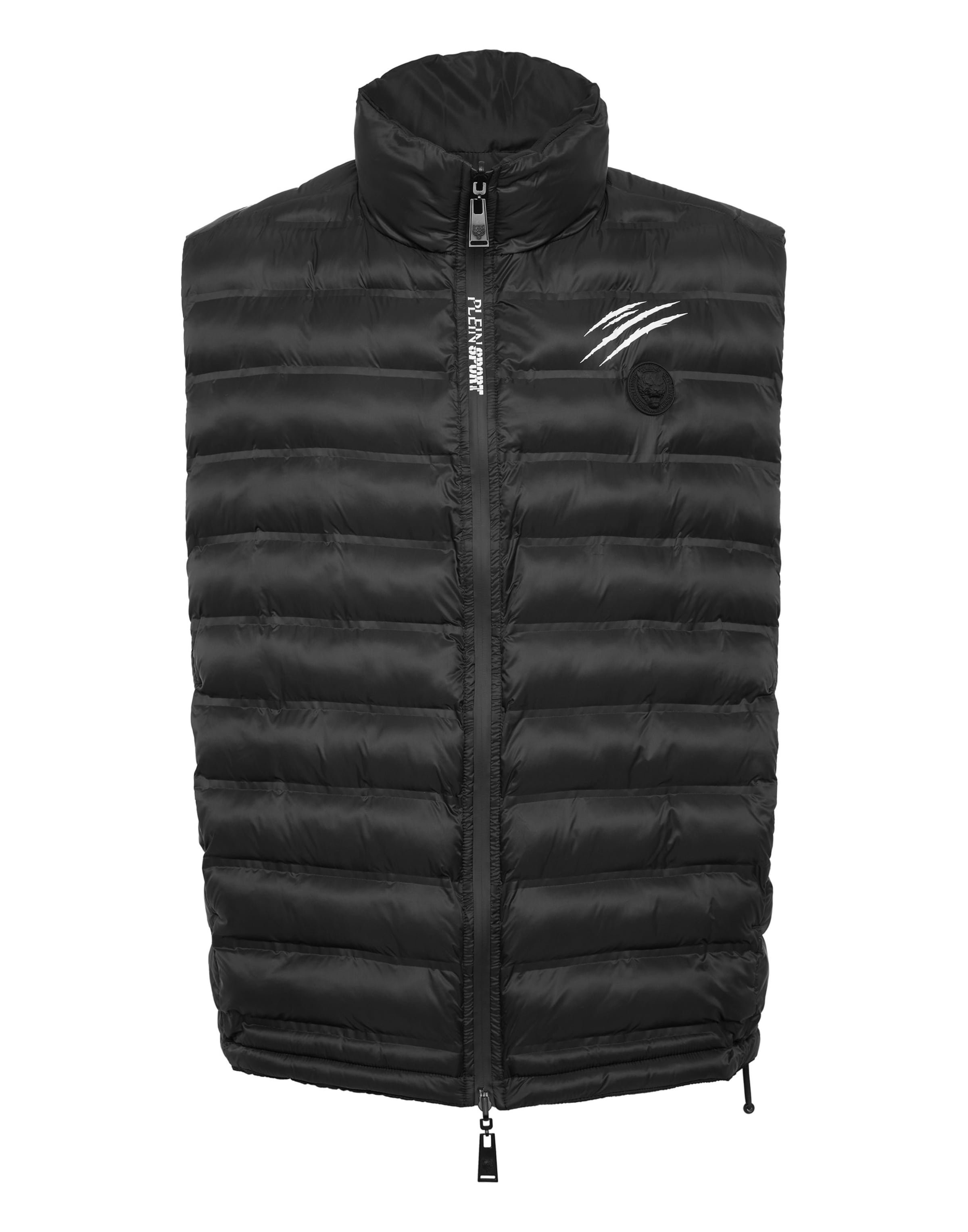 Plein Sport Weste in Schwarz: Vorderseite