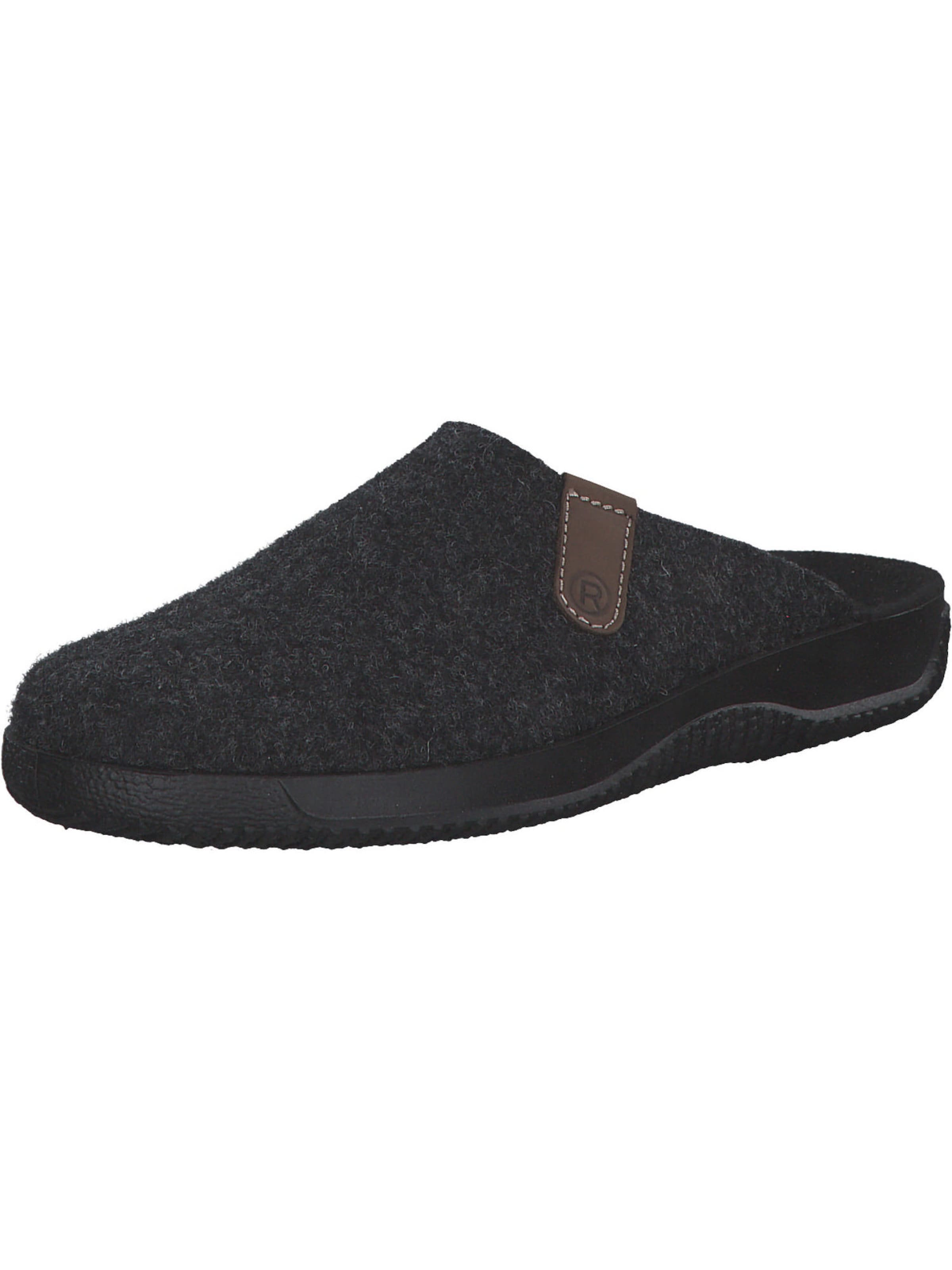 ROHDE Hausschuh in Grau: Vorderseite