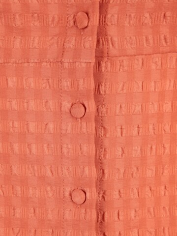 Trendyol Petite Košilové šaty – oranžová