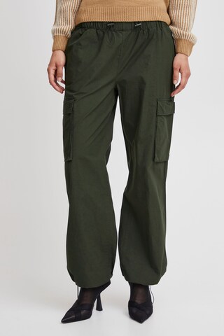 b.young Loose fit Cargo Pants 'Demete' in Green: front