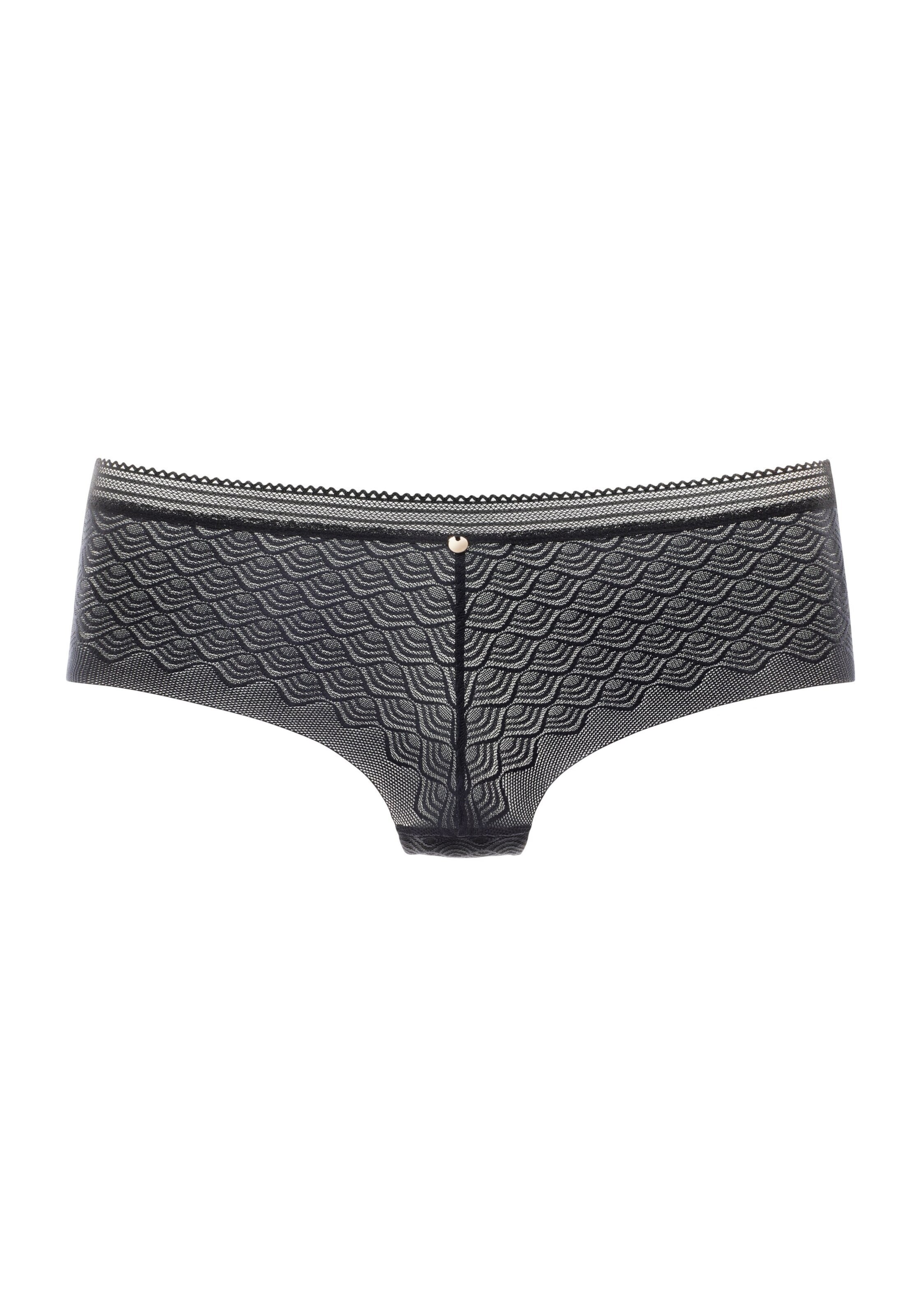 LASCANA Naiste bokserid, värv must: eest vaates