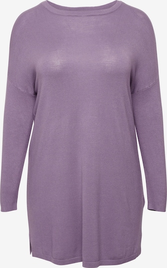 Fransa Curve Strickkleid 'Blume' in lavendel, Produktansicht