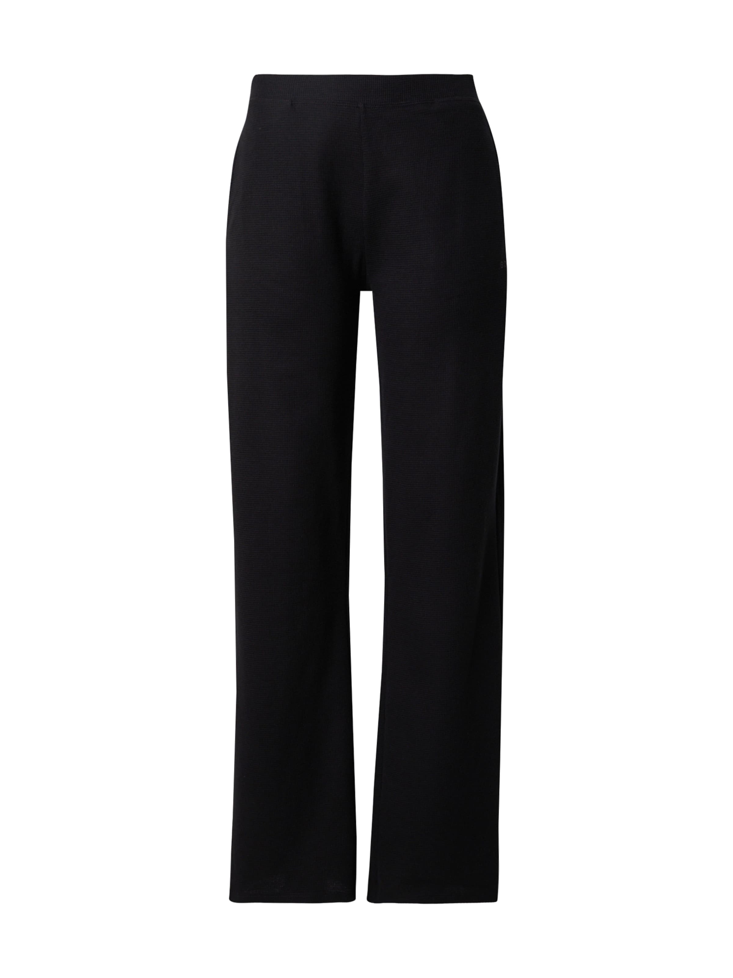 BOSS - Pantalón de pijama en negro: frente