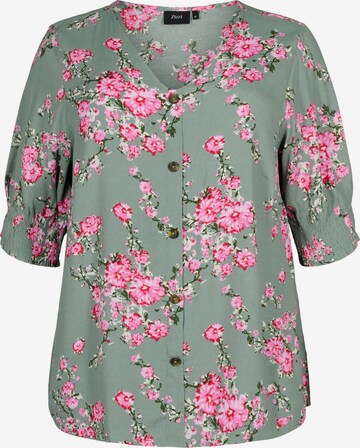 Zizzi Blouse 'Bella' in Green: front
