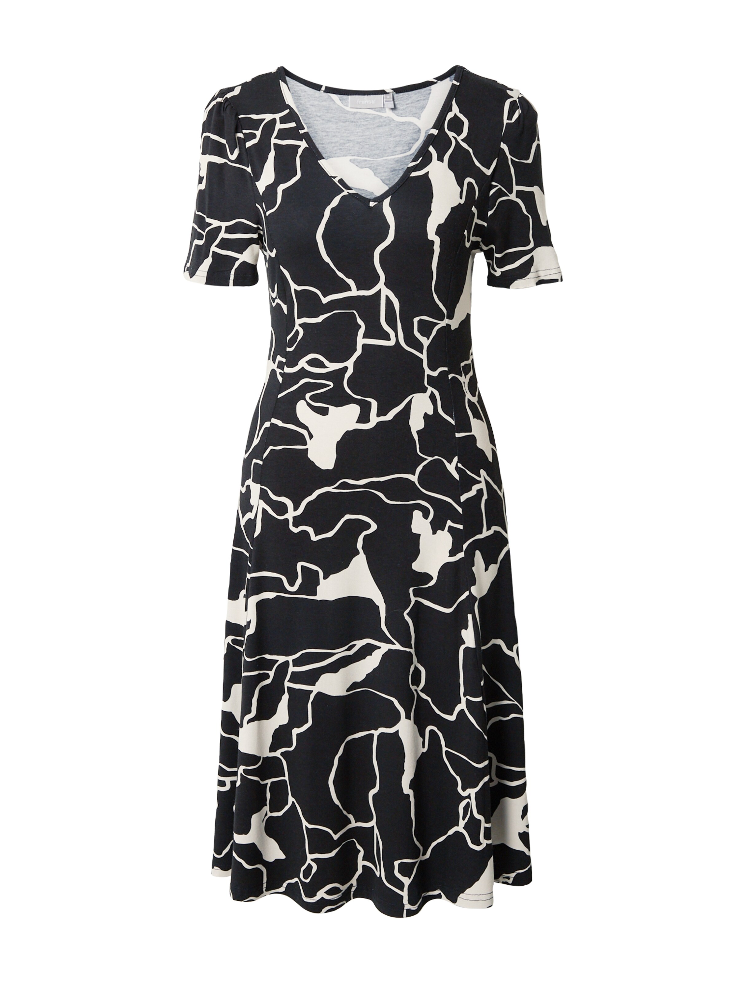 Fransa Kleid 'Fedot' in Schwarz: Vorderseite