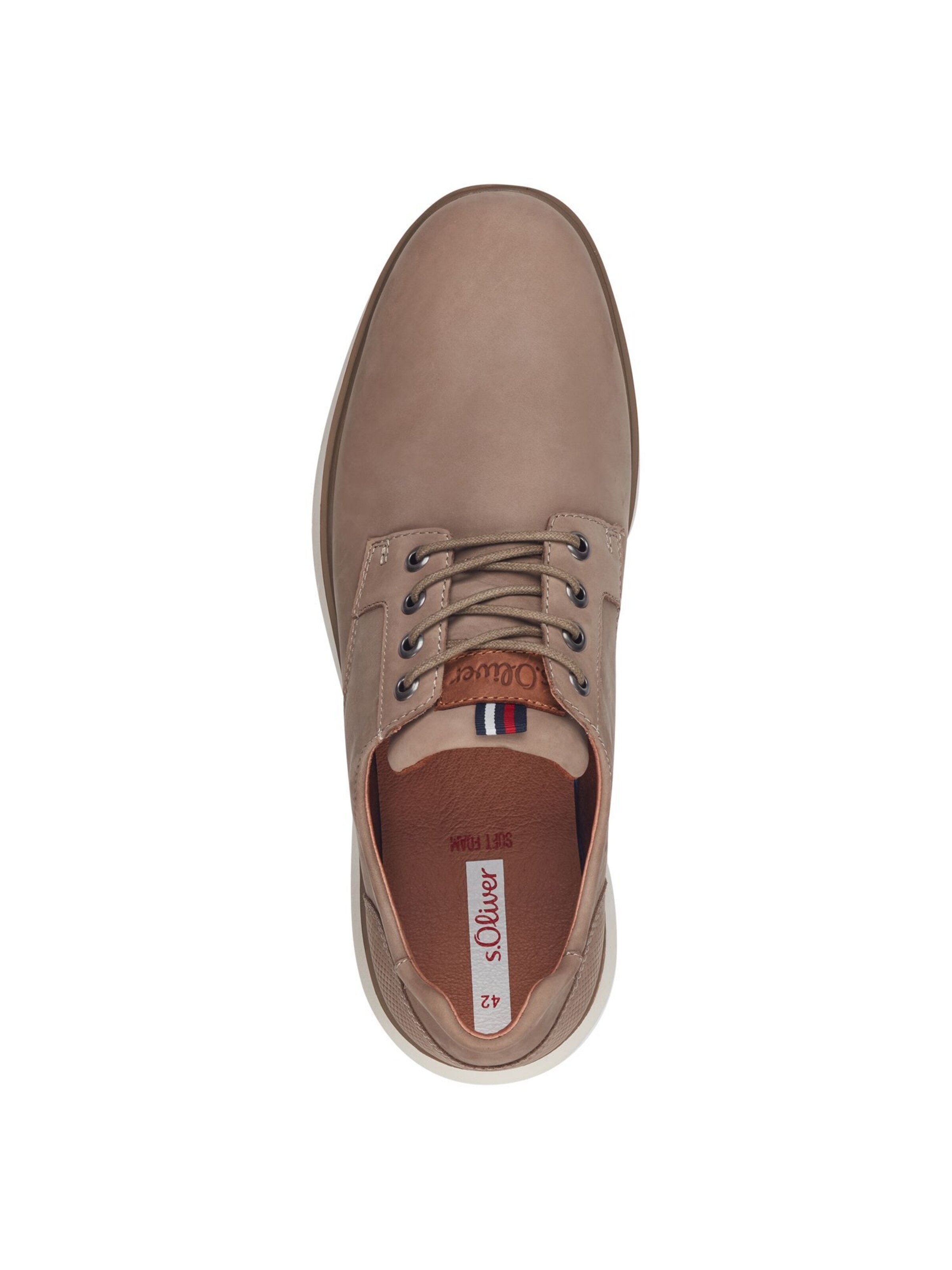 s.Oliver Schnürschuh in Beige