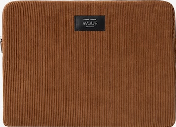 Wouf Laptop Bag in Brown: front