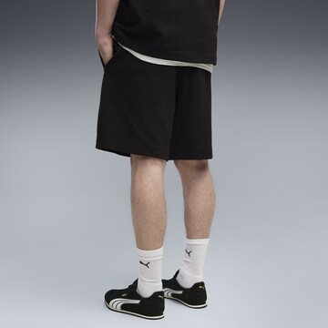 Loosefit Pantalon de sport 'Essentials Elevated' PUMA en noir