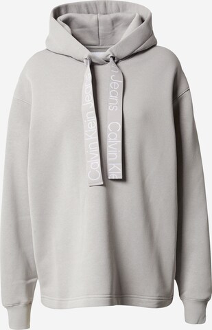 Calvin Klein Jeans Sweatshirt in Grau: predná strana