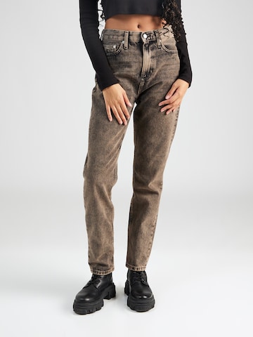 Calvin Klein Jeans Szabványos Farmer 'AUTHENTIC' - fekete: elől