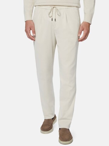 regular Pantaloni con pieghe di Boggi Milano in beige: frontale