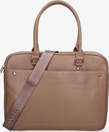 Porte-documents Diana&Co. en marron : devant