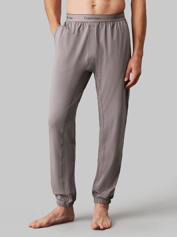 Pantalon de pyjama Calvin Klein Underwear en beige : devant