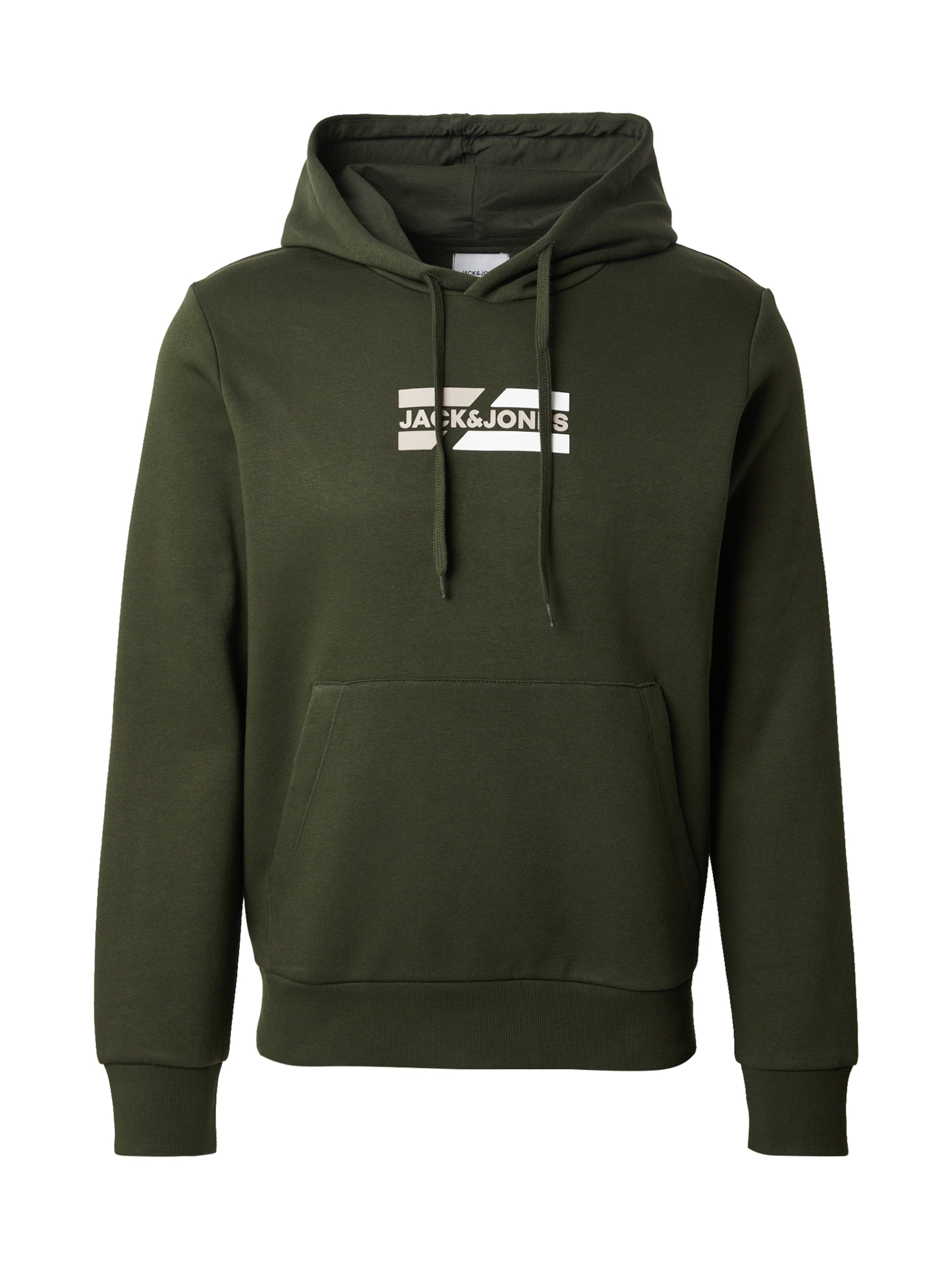 JACK & JONES Sweatshirt 'JJECorp' i grøn: forside