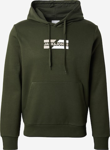 JACK & JONES - Sudadera 'JJECorp' en verde: frente