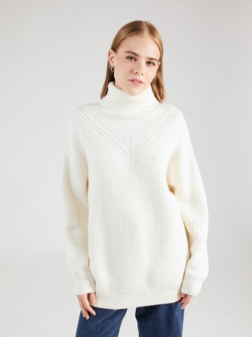 Pullover di QS in beige: frontale