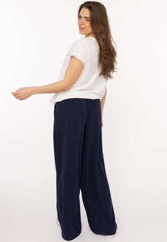 Zwillingsherz Loose fit Pleat-Front Pants in Blue