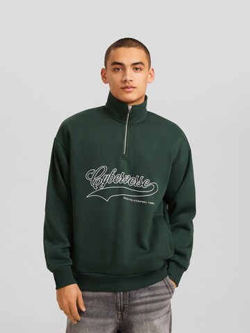 Bershka Sweatshirt i grön: framsida