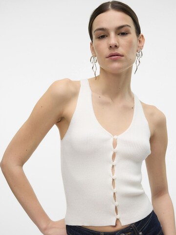 VERO MODA Sticktop 'GOLD' i hvid