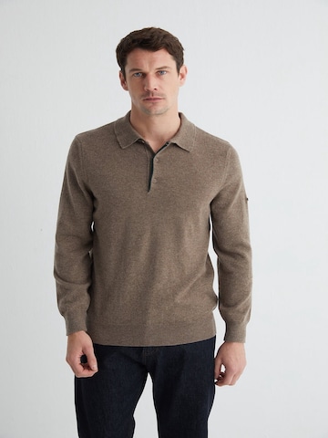 SILK & CASHMERE Gebreid vest in Grijs