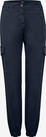 Oxmo Tapered Cargo Pants in Blue: front