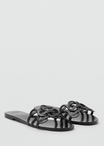 MANGO Mules 'Nora' in Black