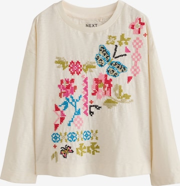 Next T-shirt i beige: framsida