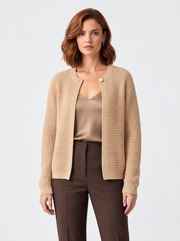 RYVAN Knit cardigan 'Strickjacken' in Beige: front