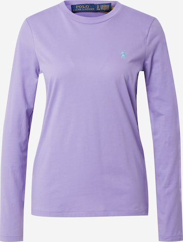 T-shirt Polo Ralph Lauren en violet : devant