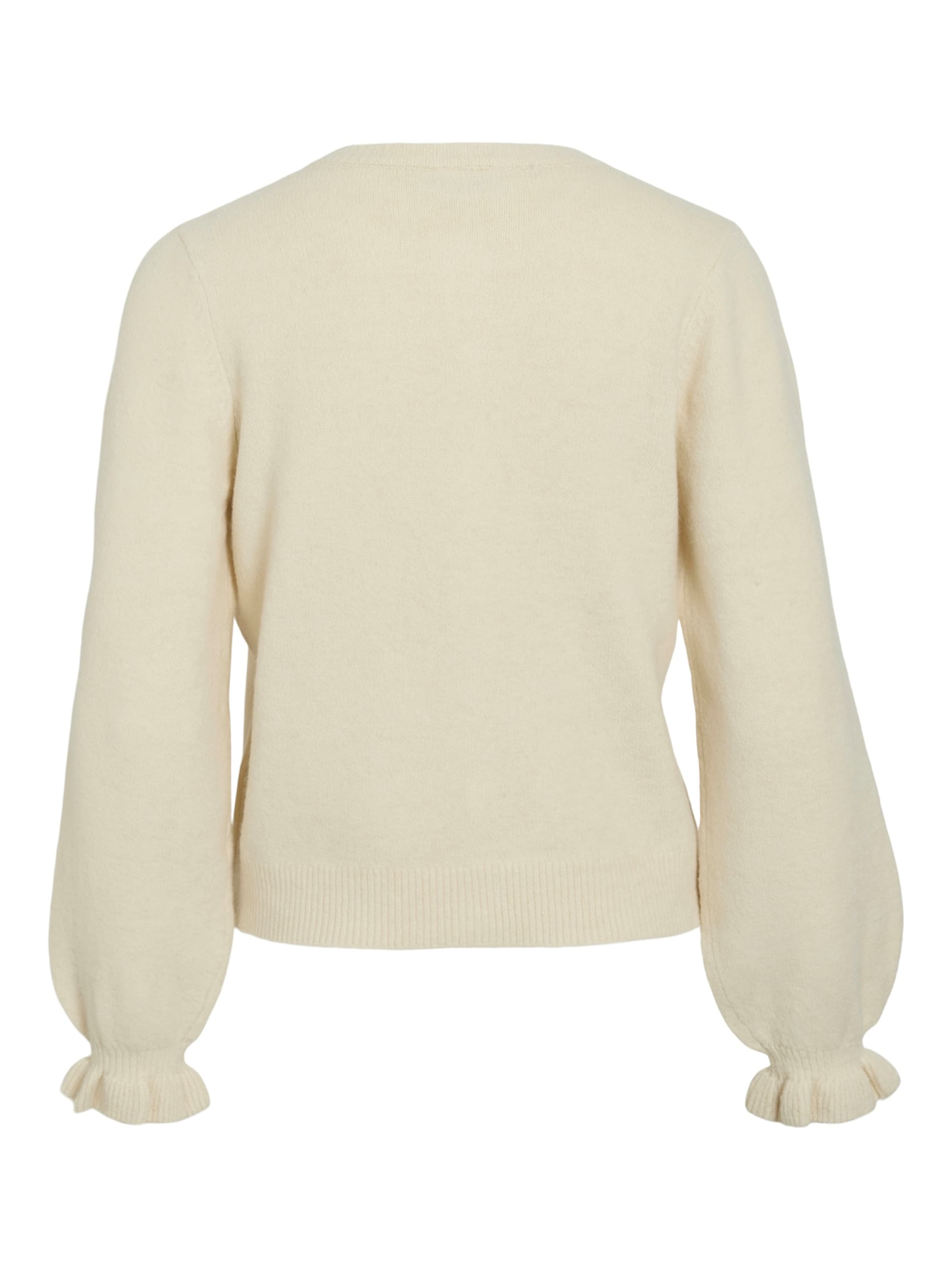 VILA Knit Cardigan 'VIAMARA' in Beige