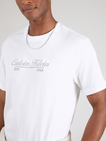 Calvin Klein Jeans regular Μπλουζάκι σε λευκό