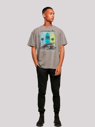 F2 Shirt 'Surboards See You On The Water Sommer Vibe' in Grey
