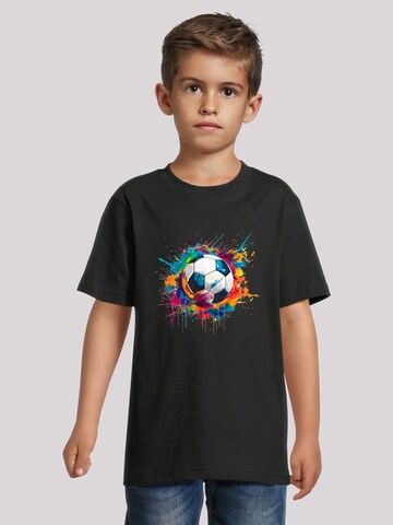 F4NT4STIC Shirt 'Bunte Fußball' in Black: front