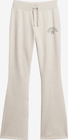 Superdry Flared Broek in Wit: voorkant