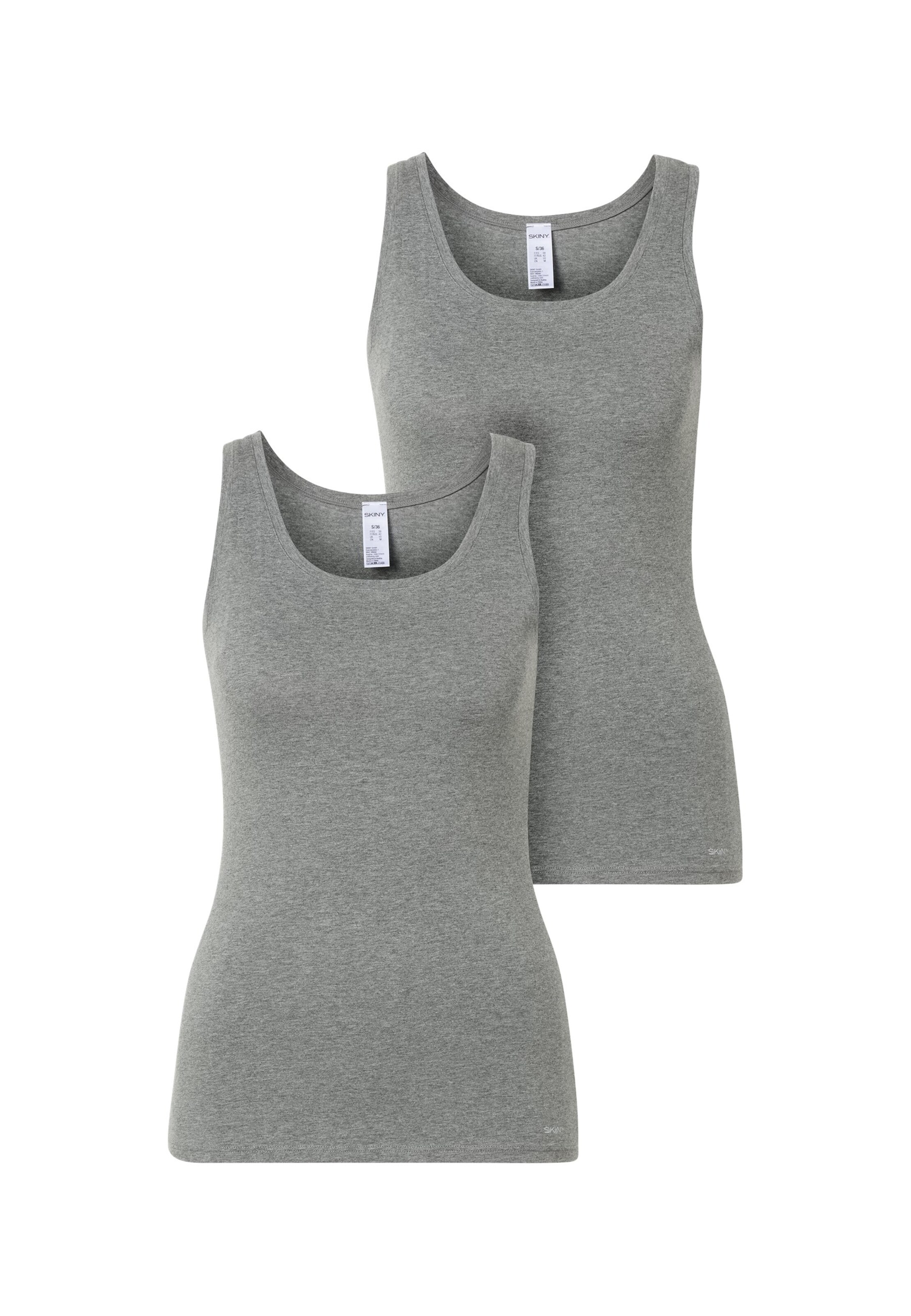 Skiny Top in Grey: front