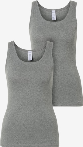 Skiny Top in Grey: front