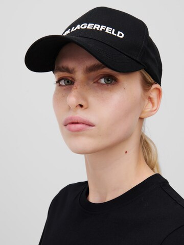 Karl Lagerfeld Kapa 'ESSENTIAL' | črna barva: sprednja stran