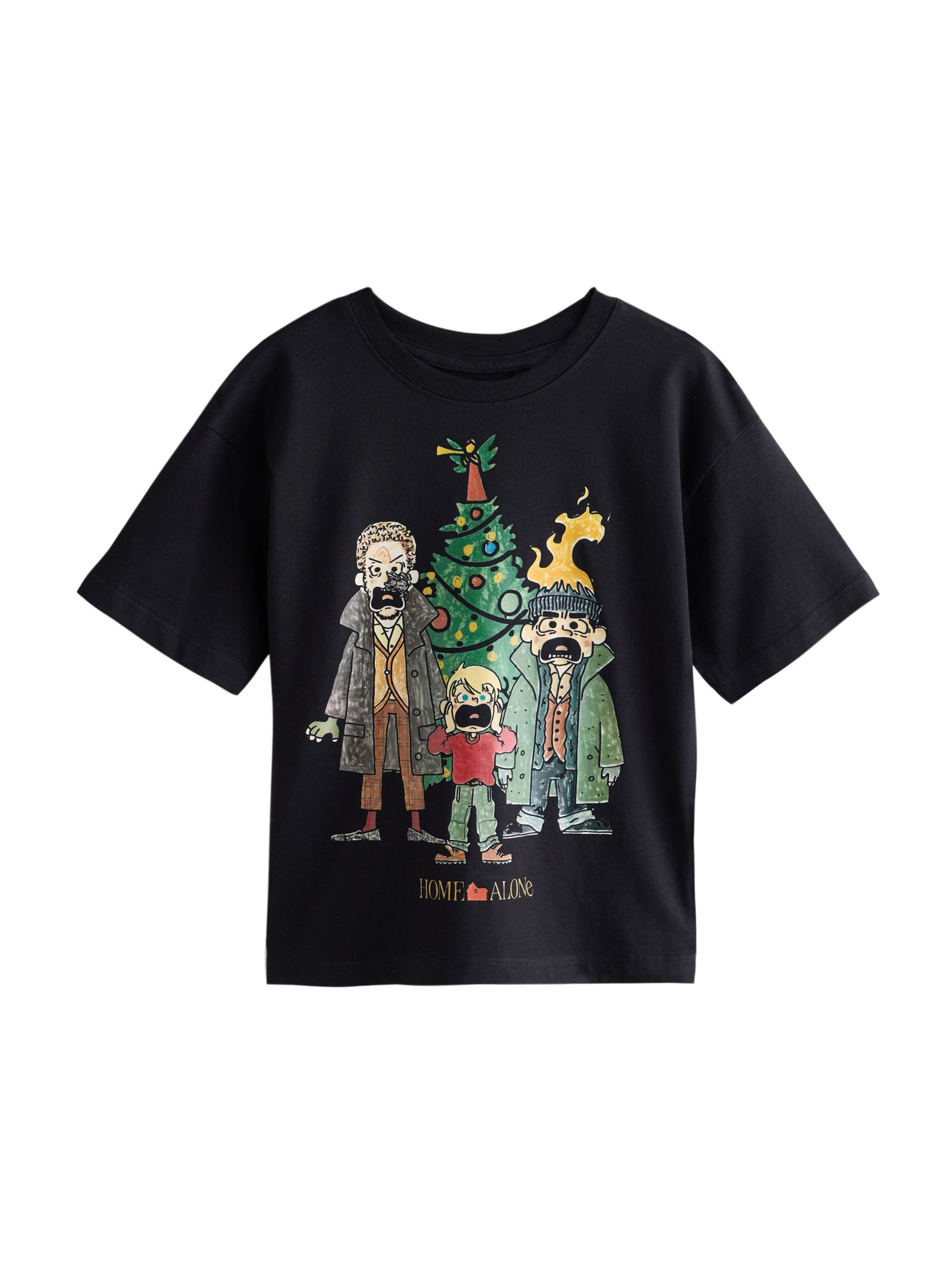 Tricou de la Next pe negru: față