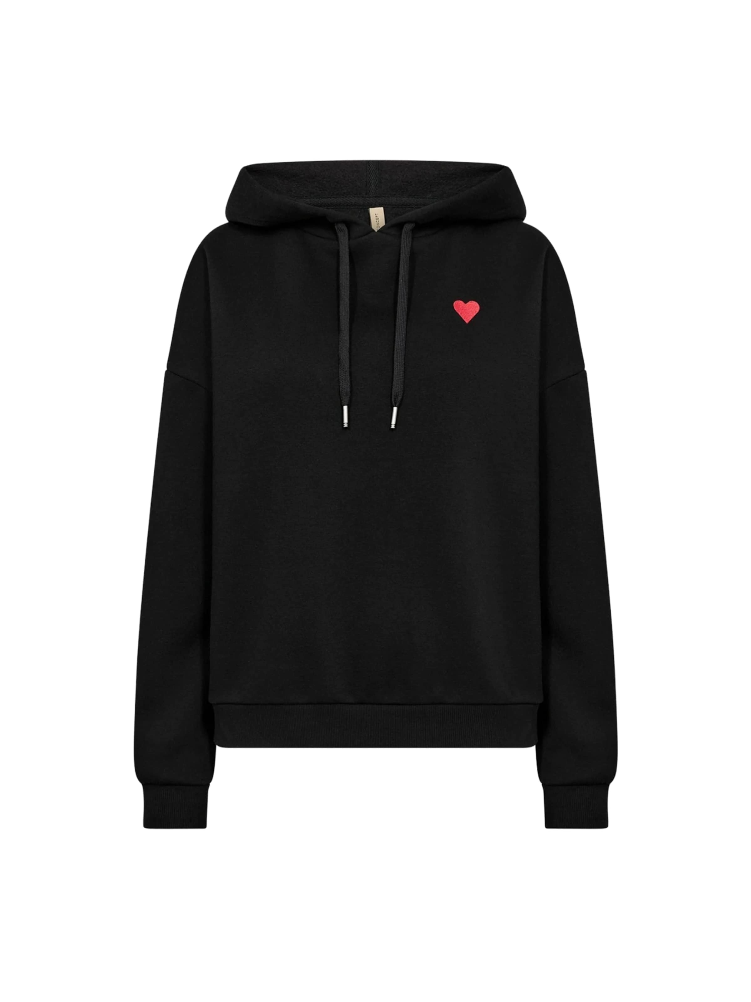 Sweat-shirt Soyaconcept en noir : devant